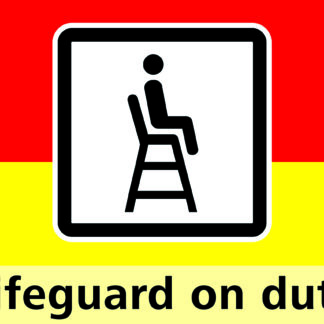 Vlag Lifeguard on duty 150 x 100 cm