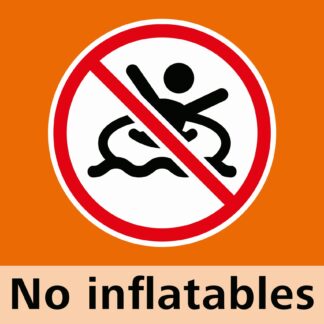 Vlag No inflatables 150 x 100 cm